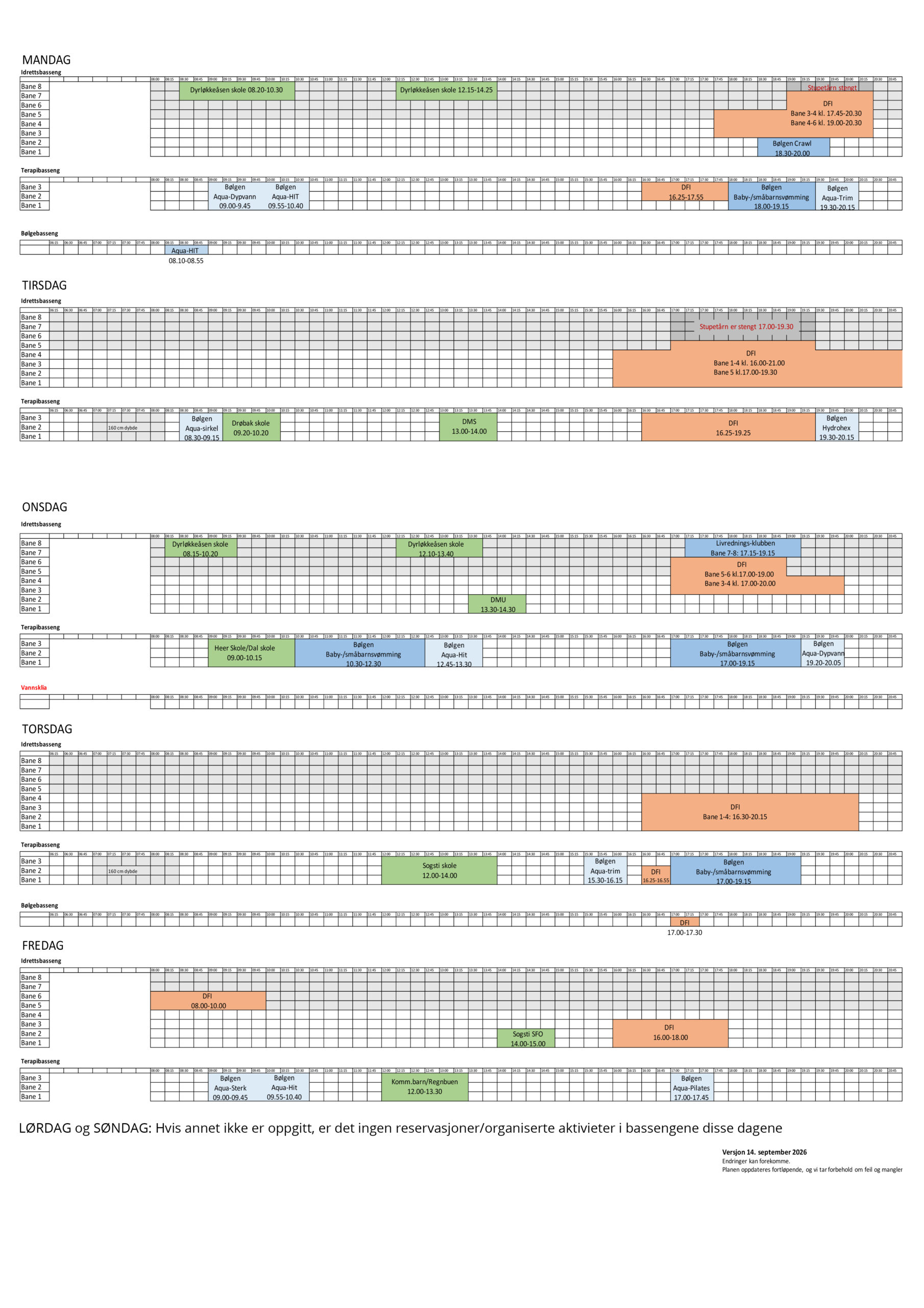 Bassengtimeplan WEB uke 38